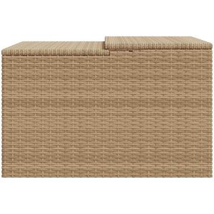 Produktbild für Mähroboter-Garage vidaXL 365407, beige, aus Polyrattan