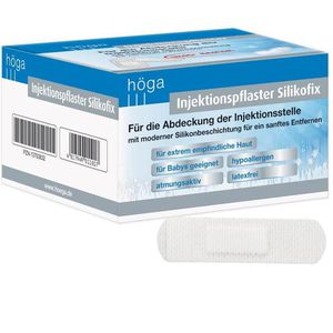 Pflaster Höga Silikofix Injektion, 100 Strips