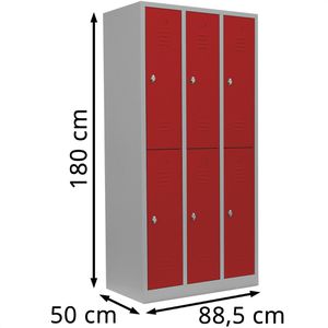 Produktbild für Spind Lüllmann 520234, rot