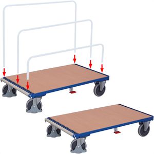 Plattenwagen VARIOfit sw-1284, Gummireifen