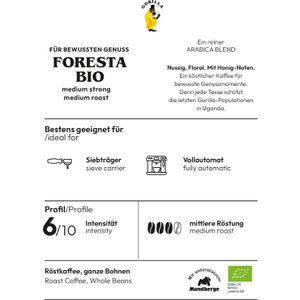 Produktbild für Kaffee Gorilla Espresso Foresta, BIO