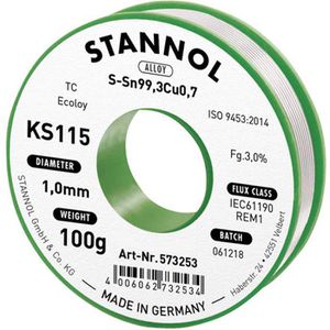 Lötzinn Stannol KS115 ROM1, Flussmittel, bleifrei