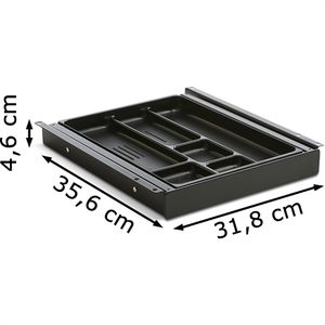 Produktbild für Unterbauschublade PJ-Production 4010-9005, schwarz