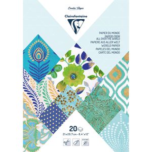 Produktbild für Motivpapier Clairefontaine 95095C, blau, A4