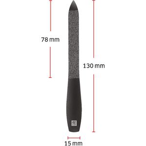 Produktbild für Nagelfeile Zwilling Saphir Premium, Black Edition, Edelstahl