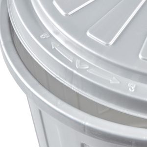Produktbild für Mülleimer Keeeper Mini-Tonne, light silver