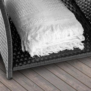 Produktbild für Beistelltisch CASARIA 109508, schwarz, aus Kunststoff / Metall
