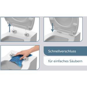 Produktbild für WC-Sitz Schütte Jasmin 82367, oval, aus Duroplast