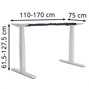 Produktbild für Schreibtischgestell Actiforce Pro 670SLS, weiß