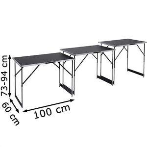 Produktbild für Tapeziertisch Meister 4357760, höhenverstellbar