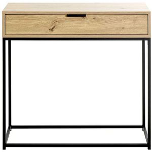 Produktbild für Konsolentisch Haku-Möbel 52482, schwarz / eiche