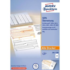 Produktbild für Bankformulare Zweckform 2817-200, SEPA-Überweisung