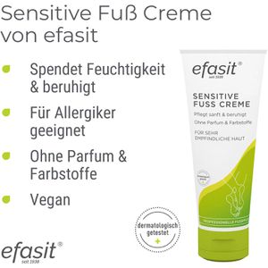 Produktbild für Fußcreme efasit Sensitive, feuchtigkeitsspendend