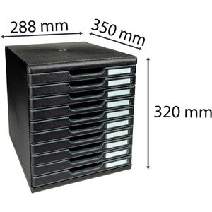 Produktbild für Schubladenbox Exacompta 302414D, Modulo, A4
