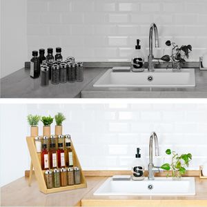 Produktbild für Gewürzregal Relaxdays 10050282, braun, mit 3 Etagen