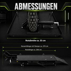 Produktbild für Hebebühne Trutzholm 34542, schwarz, für Motorrad