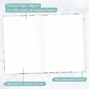 Produktbild für Notizbuch paper&amp;you Journal Blattgold 8213-3, Karton Softcover