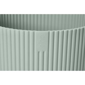 Produktbild für Übertopf elho Vibes Fold rund, sorbet grün, Ø 14 x 13 cm