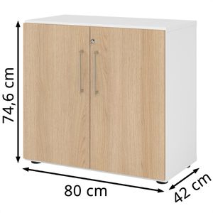 Produktbild für Aktenschrank Hammerbacher Serie 9 Advanced, aus Holz