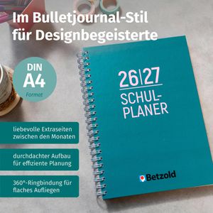 Produktbild für Lehrerkalender Betzold Design-Schulplaner, Jahr 2026/2027