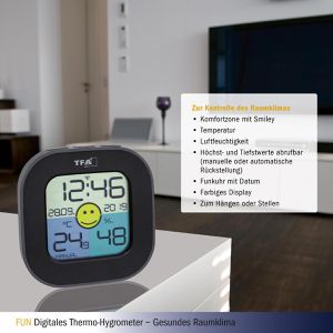 Produktbild für Thermo-Hygrometer TFA 30.5050.01, digital