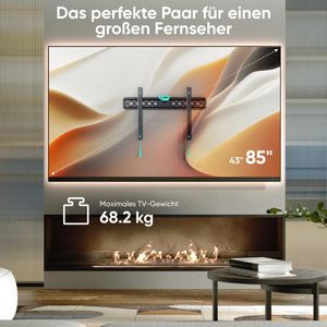 Produktbild für TV-Wandhalterung Onkron FM6-B, bis 68 kg
