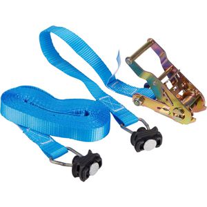 Produktbild für Spanngurt Sandax 178 blau, mit Airline-Fitting &amp; Ratsche