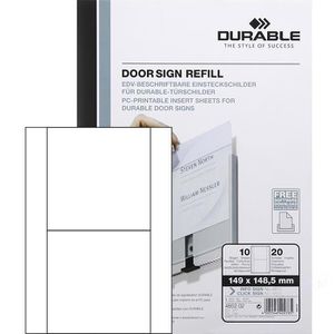 Einsteckschilder Durable 485202 Door Sign Refill