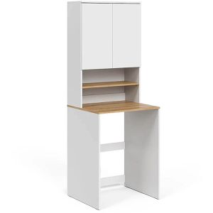 Waschmaschinenschrank Vicco Viktor, weiß / artisan eiche