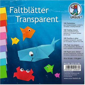 Faltblätter Ursus 2525599, aus Transparentpapier