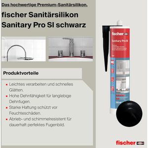 Produktbild für Silikon Fischer Premium, DSSA, schwarz