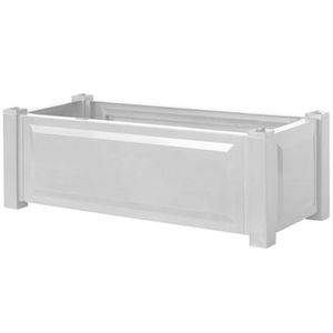 Produktbild für Pflanzkasten KHW Czardas 38101 weiß