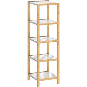 Produktbild für Badregal CASARIA 107921, aus Bambus, braun / weiß