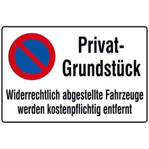 Parkplatzschild SafetyMarking aus Aluminium