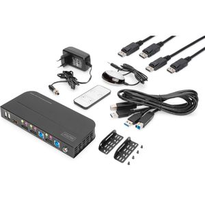 Produktbild für KVM-Switch Digitus DS-12850, DP / USB 3.0 / Audio