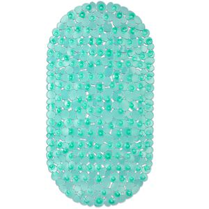 Produktbild für Badewannenmatte Relaxdays oval, 34,5 x 66,5 cm