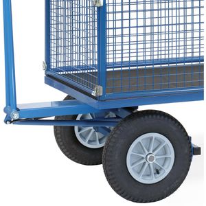 Produktbild für Handwagen Fetra 6435L, mit 4 Gitterwänden