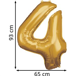 Produktbild für Luftballons Amscan 9906269, Riesenzahl 4, gold