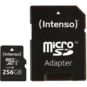 Produktbild für Micro-SD-Karte Intenso Professional 3433492, 256GB