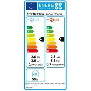 Produktbild für Klimagerät Trotec PAC-W 2650 SH, 9000 BTU/h