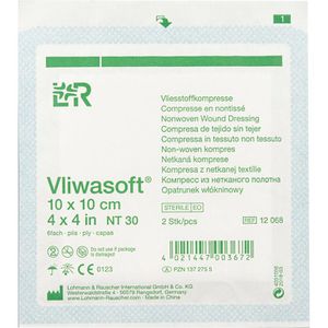 Produktbild für Vlieskompressen Lohmann&amp;Rauscher Vliwasoft, 6-lagig, steril