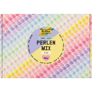 Perlen Folia 32531 Pastel Jumbo Pack, zur Schmuckherstellung