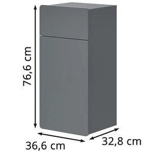 Produktbild für Bad-Hängeschrank Vicco Izan, grau