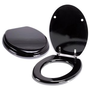 Produktbild für WC-Sitz MSV Uni 140343, oval, aus Holz