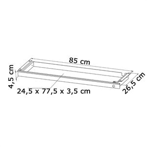 Produktbild für Unterbau-Schublade SO-TECH CAVO, schwarz, aus Metall