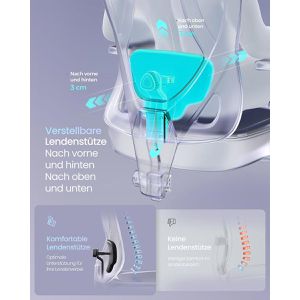 Produktbild für Bürostuhl Songmics OBN067BH01
