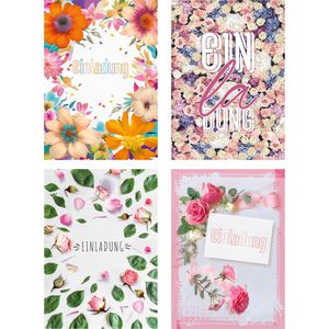 Produktbild für Einladungskarten Böttcher-AG 99-9505, Blumen, sortiert