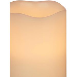Produktbild für LED-Kerze Relaxdays Echtwachs creme