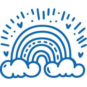 Produktbild für Motivstempel Trodat edy FIX Regenbogen, aus Kunststoff