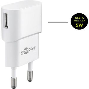 Produktbild für USB-Ladegerät Goobay 44948, 5 Watt